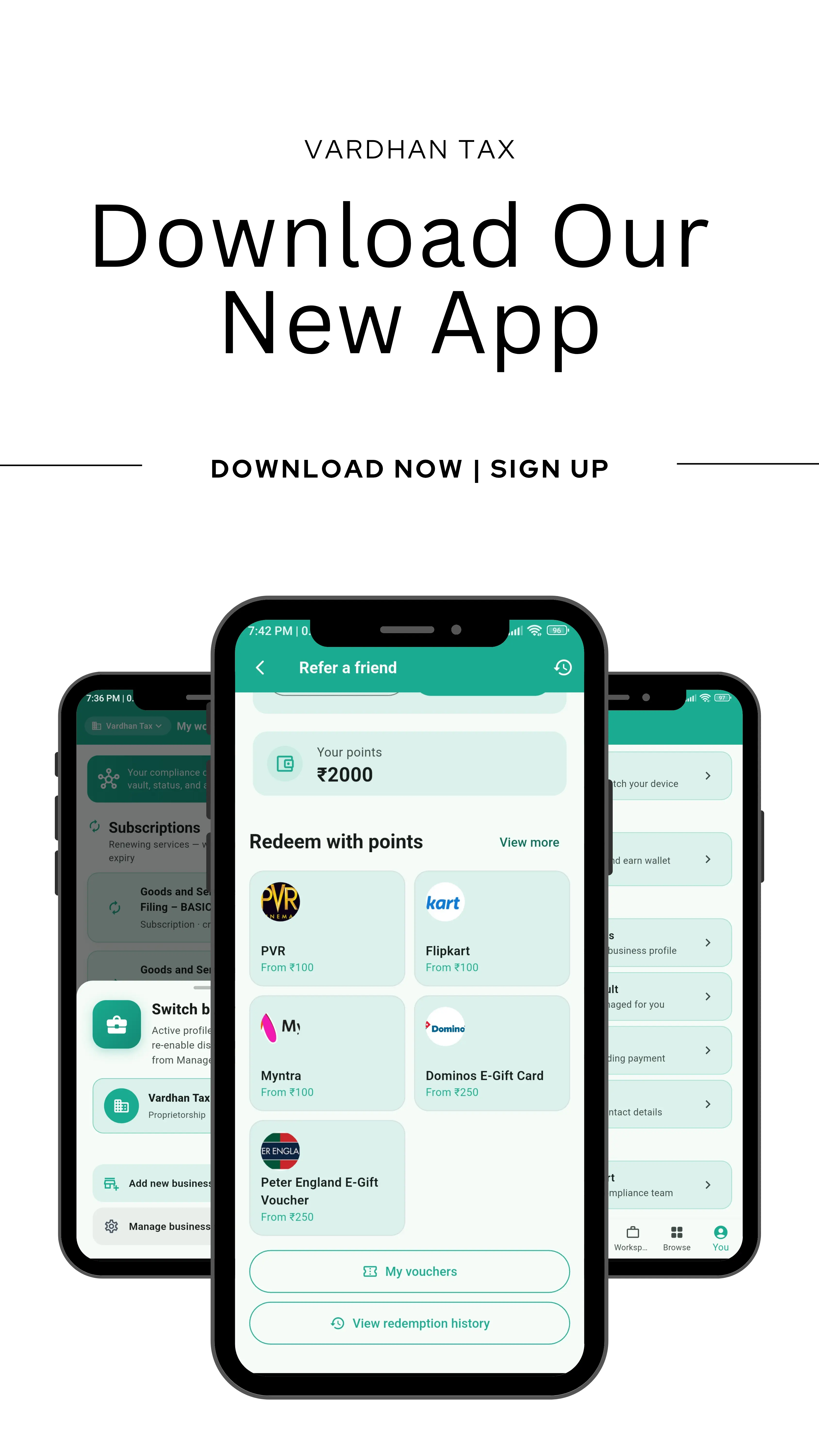 Rewards wallet screen