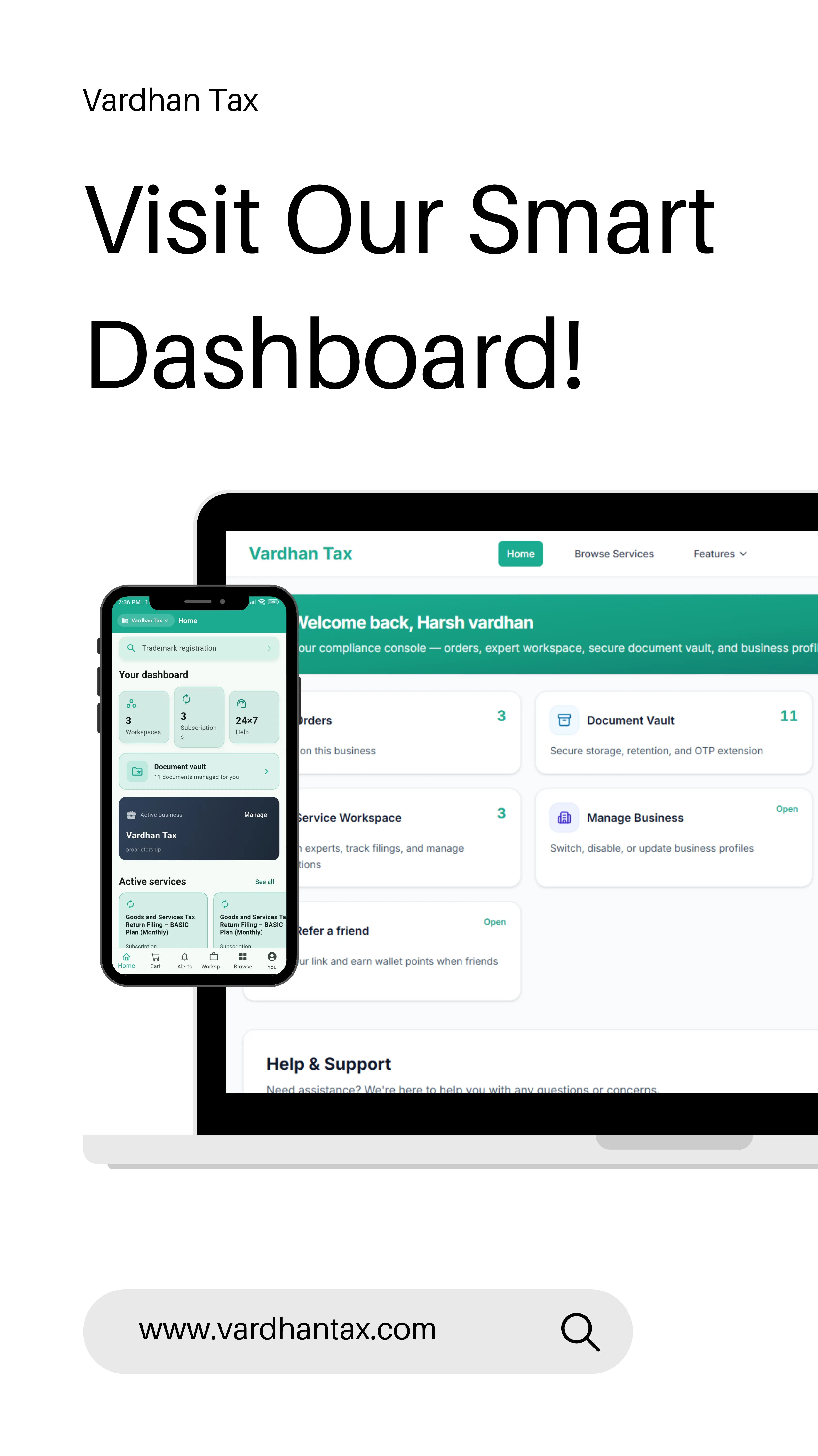 Orders dashboard in app